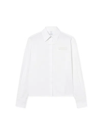 OFF-WHITE POPELINE LONG-SLEEVED SHIRT
