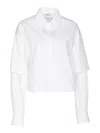 Off-white Off White "shirt With Embroidered Logo Detail In White
