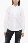 Off-white Poplin Cross Collar Shirt White White