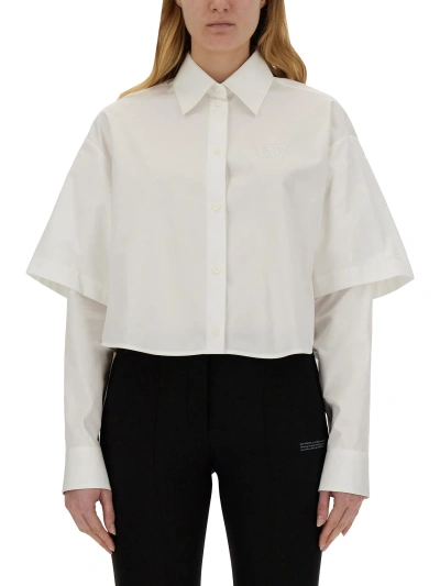 Off-white Poplin Shirt In White