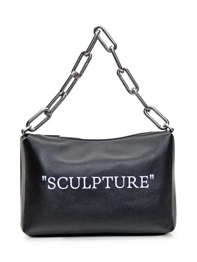 Off-white Pouch With Inscription In Black