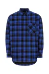 Off-white Plaid Check-pattern Flannel Overshirt In Printed