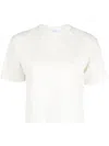 Off-white Embossed-pattern Cotton T-shirt In Neutrals