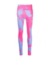 Off-white Printed High-waist Leggings In Pink