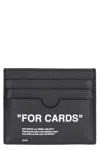 OFF-WHITE PRINTED LEATHER CARD HOLDER