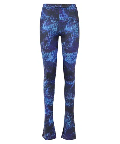 Off-white Printed Leggings In Blue