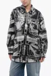 Off-white Printed Nylon Xray Padded Windbreaker In Multi