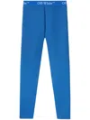 Off-white Printed Performance Leggings In Blue