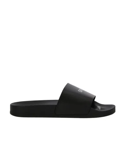 Off-white Printed Pool Slider Black No Color