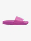 Off-white Woman Sandals Fuchsia Size 11 Rubber In Purple