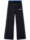 Off-white Printed Straight Track Pants In Black