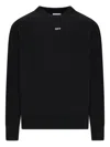 Off-white Printed Sweatshirt In Black
