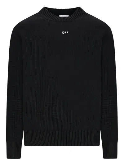 Off-white Printed Sweatshirt In Black