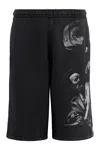 Off-white Off White™ Black Bermuda Shorts S.matthew In Black