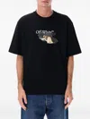 Off-white Paint Arrow Cotton T-shirt In Black