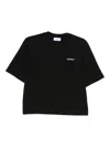 Off-white Diagonal Logo Cotton Graphic T-shirt In Black