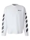 Off-white Arrow Print Long-sleeved T-shirt In White