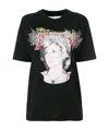 Off-white Printed T-shirt With Round Neck In Black