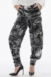 Off-white Printed Xray Ny Cargo Pants In Black