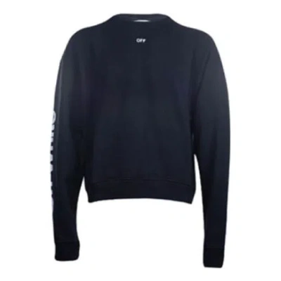 Off-white Printing Round Neck Black In Blue