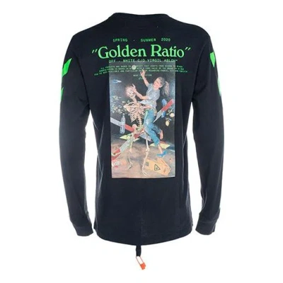 Off-white Printing Round Neck Long Sleeves Version Black