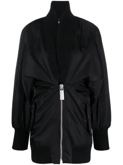 Off-white Off White Puff Dress In Black