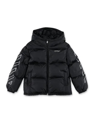 Off-white Kids' Puffer Bookish In Black