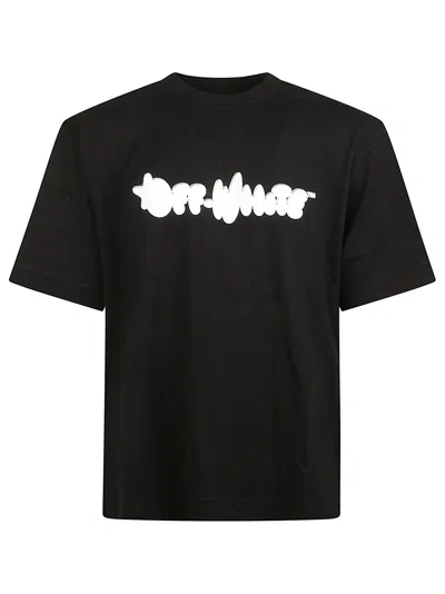 Off-white Puffy Tupe Skate Tee Tshirt In Black