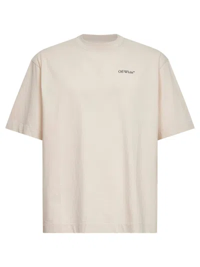 Off-white Pumice Stone Jersey Half Arrow Skate T-shirt In Neutral