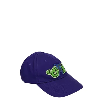 Off-white Purple Cotton Caps (baseball Hat) In Brown