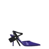 Off-white Purple Leather Sandal