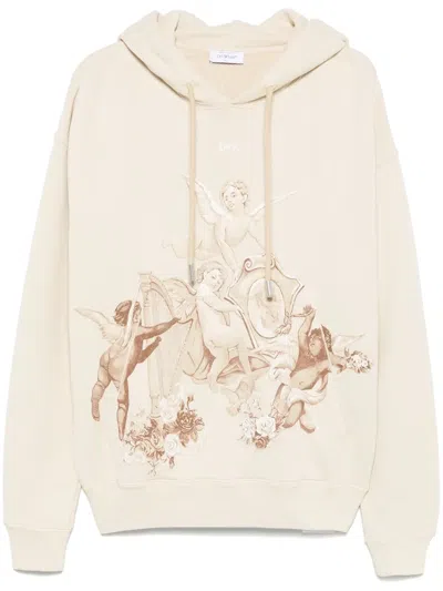 Off-white Men's Putti Skate Hoodie In Beige