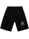 Off-white Putti Sweatshort In Black White