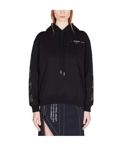 Off-white Puzzle Arrow Print Hoodie In Black