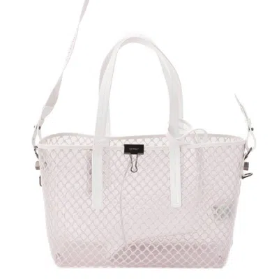 Off-white Pvc Clear Tote Bag