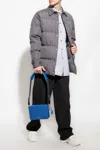 Off-white Ow Cot Stripe Overshirt In Grey