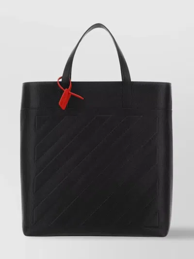 Off-white Quilted Leather Shopping Bag Tag