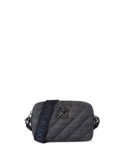 Off-white Quilting Camera Bag Denim S Dark Blue -