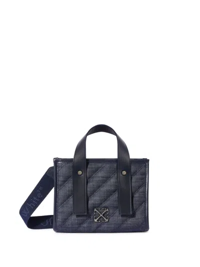 Off-white Quilting Tote Bag Denim Dark Blue - No C