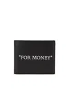Off-white Quote Bifold Wallet In Black & White