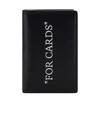 Off-white Quote Bookish Bi-fold Wallet In Black