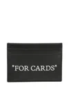 Off-white Black Quote Card Holder In Black