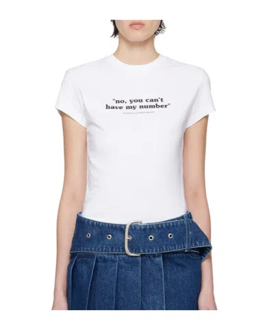 OFF-WHITE OFF-WHITE SLOGAN PRINTED CREWNECK T-SHIRT