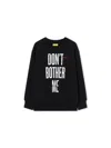Off-white Quote Crewneck Sweatshirt In Blue