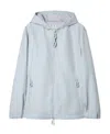 Off-white Off White Men Powder Blue Polyester Windbreaker In White