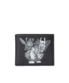 Off-white Quote Leather Bi-fold Wallet In Black
