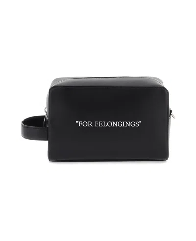 Off-white Quote Toiletry Pouch Bag