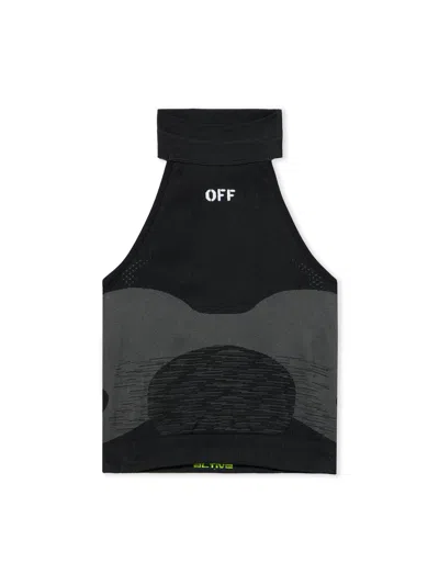 Off-white Racing Seamless Tank Top In Black