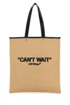 Off-white Raffia Day Off Shopping Bag