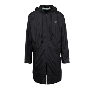 Pre-owned Off-white Raincoat 'black/white' | Men's Size M